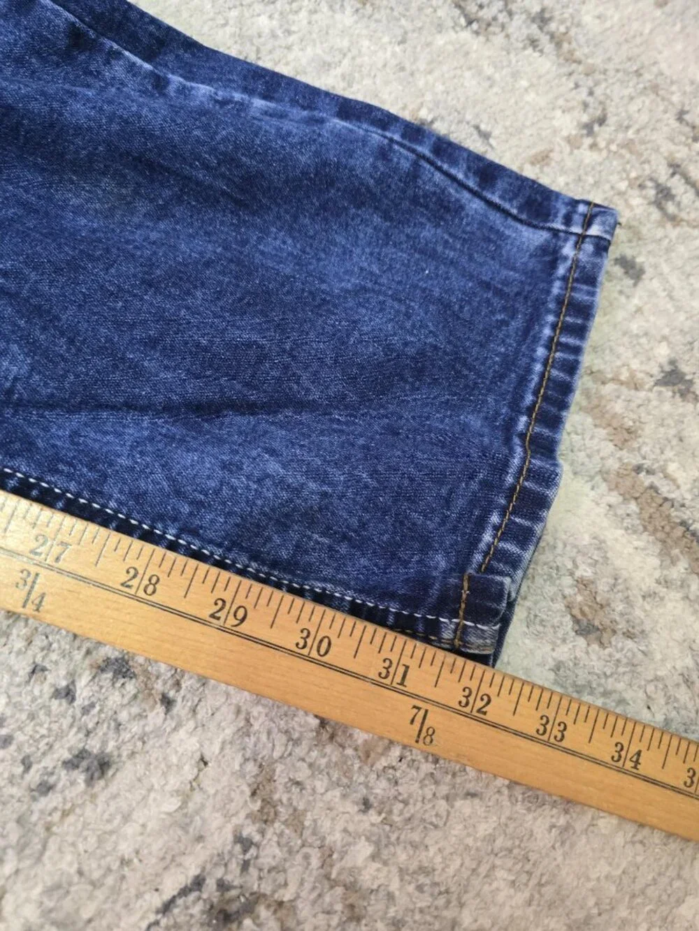 Brooklyn Laundry Jeans Mens 36x32 Blue Straight Leg Stretch Denim 5 Pocket